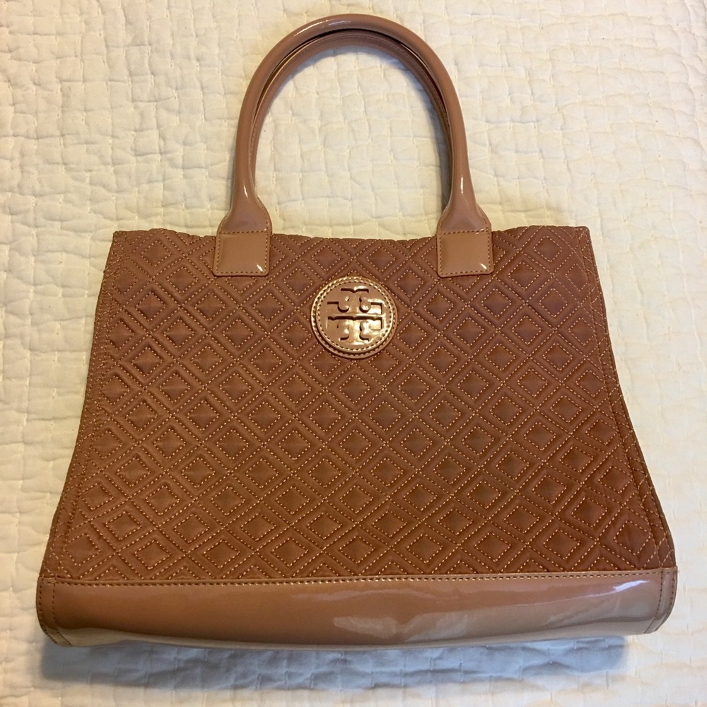 Tory Burch Blush Ella Quilted Tote Bag